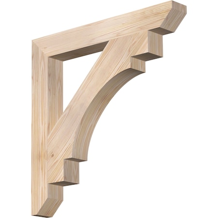 Ekena Millwork Merced Slat Smooth Bracket, Douglas Fir, 3 1/2"W x 28"D x 28"H BKT04X28X28MRC06SDF